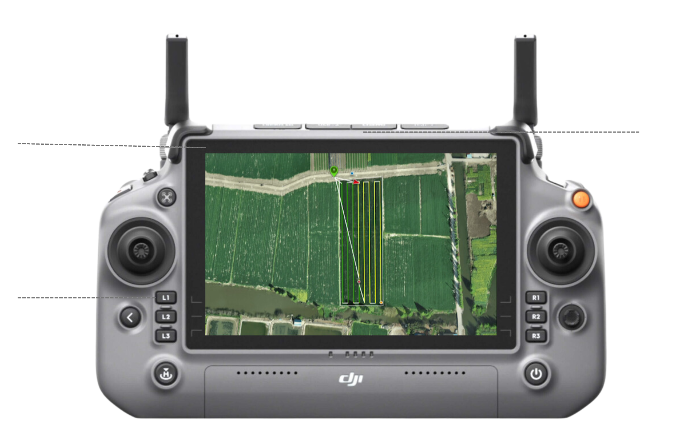 DJI Agras T20 Screen display